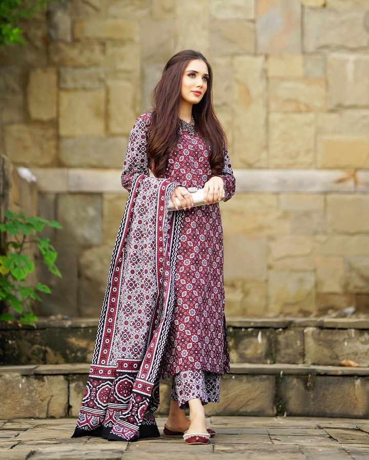 Ajrak Cotton Dress